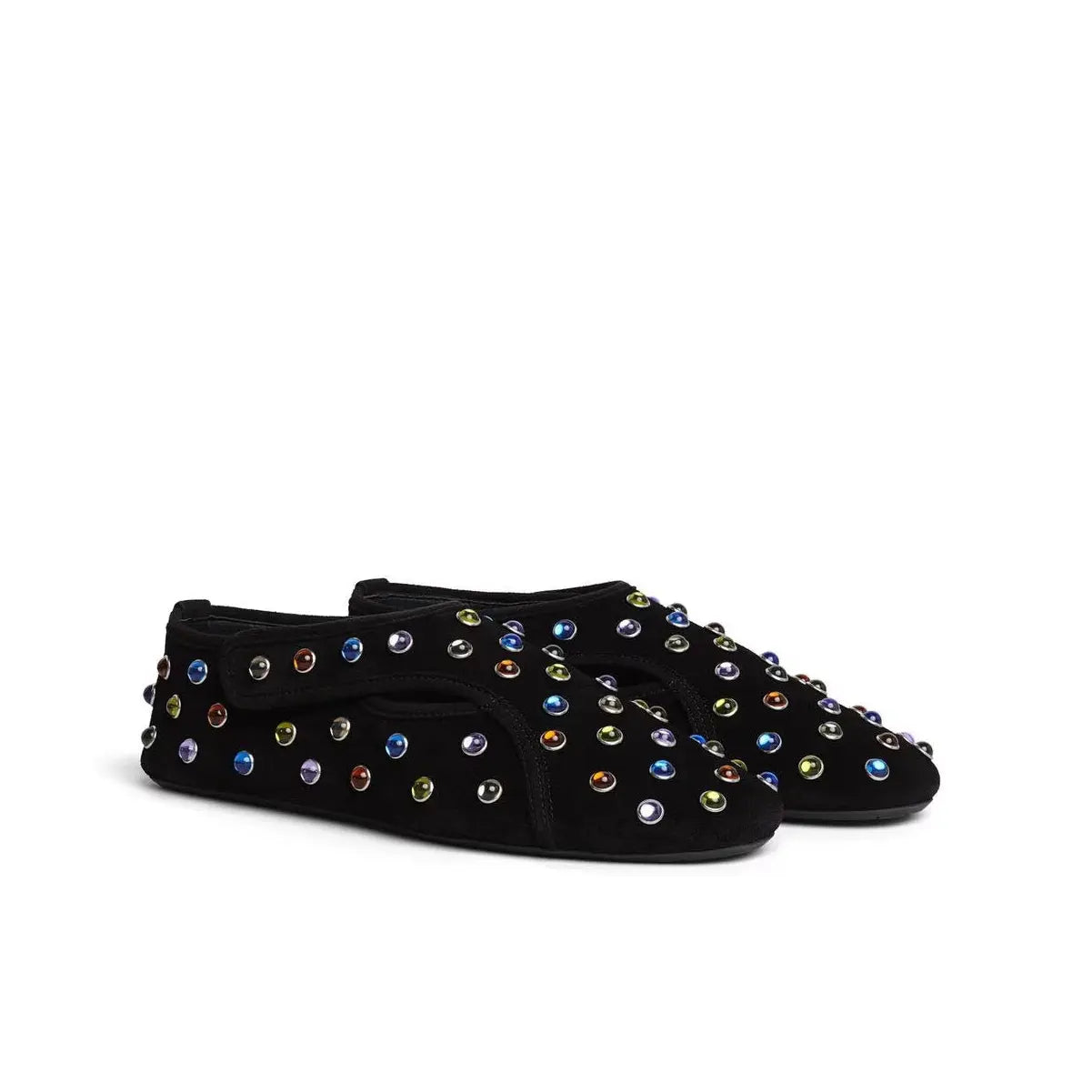 FLEX SLIPPERS IN SUEDE WITH BEADS Gilded Cadence