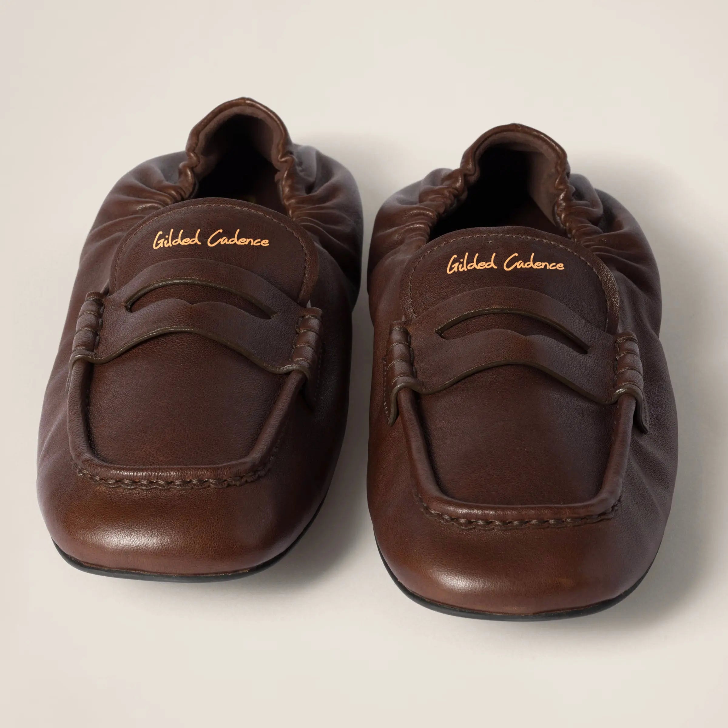 Ruches nappa leather loafers Gilded Cadence