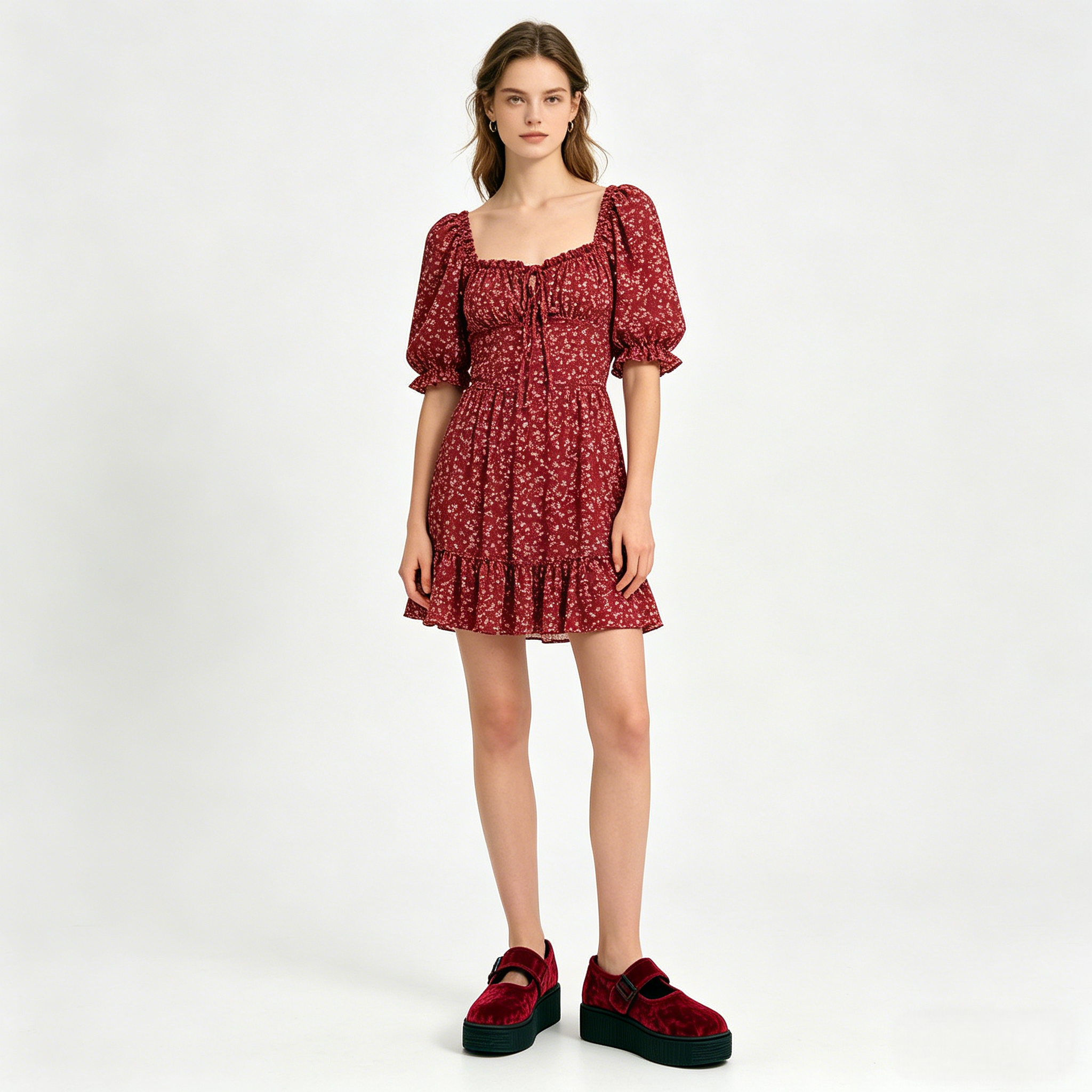 Velvet Crush Maryjane Sneaker - Oxblood