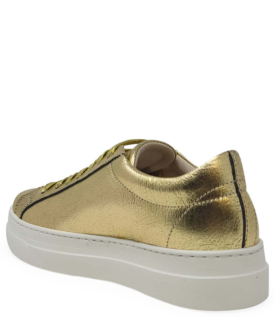 Moma X Madison Maison? Gold Leather Platform Sneaker