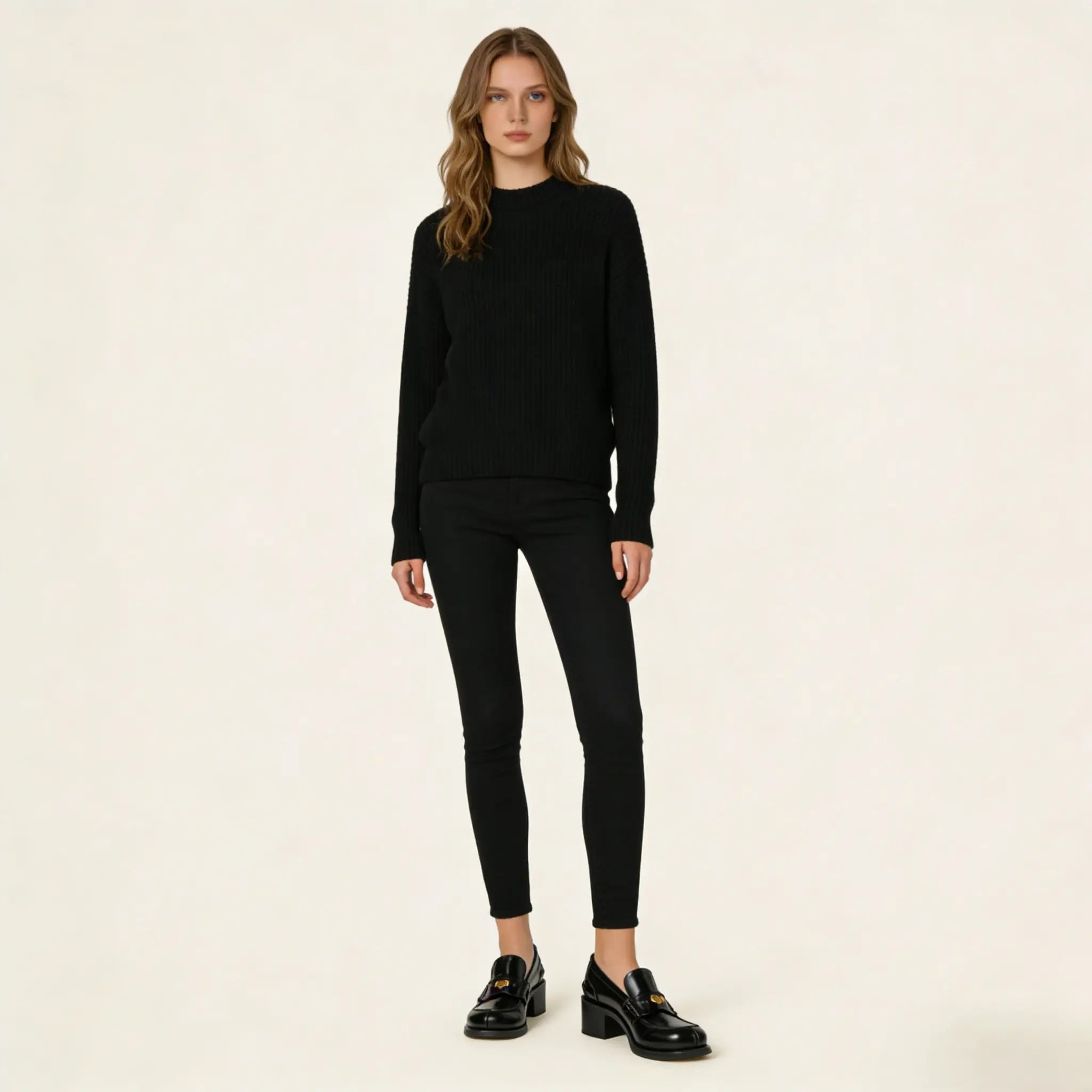 Brushed leather loafers Gilded Cadence