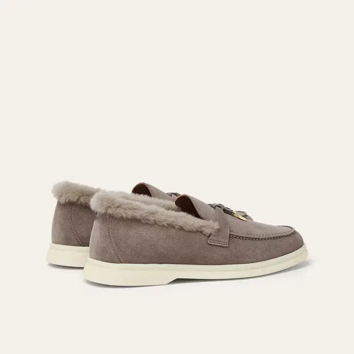Women's Rain Drops Suede Summer Loafers Gilded Cadence