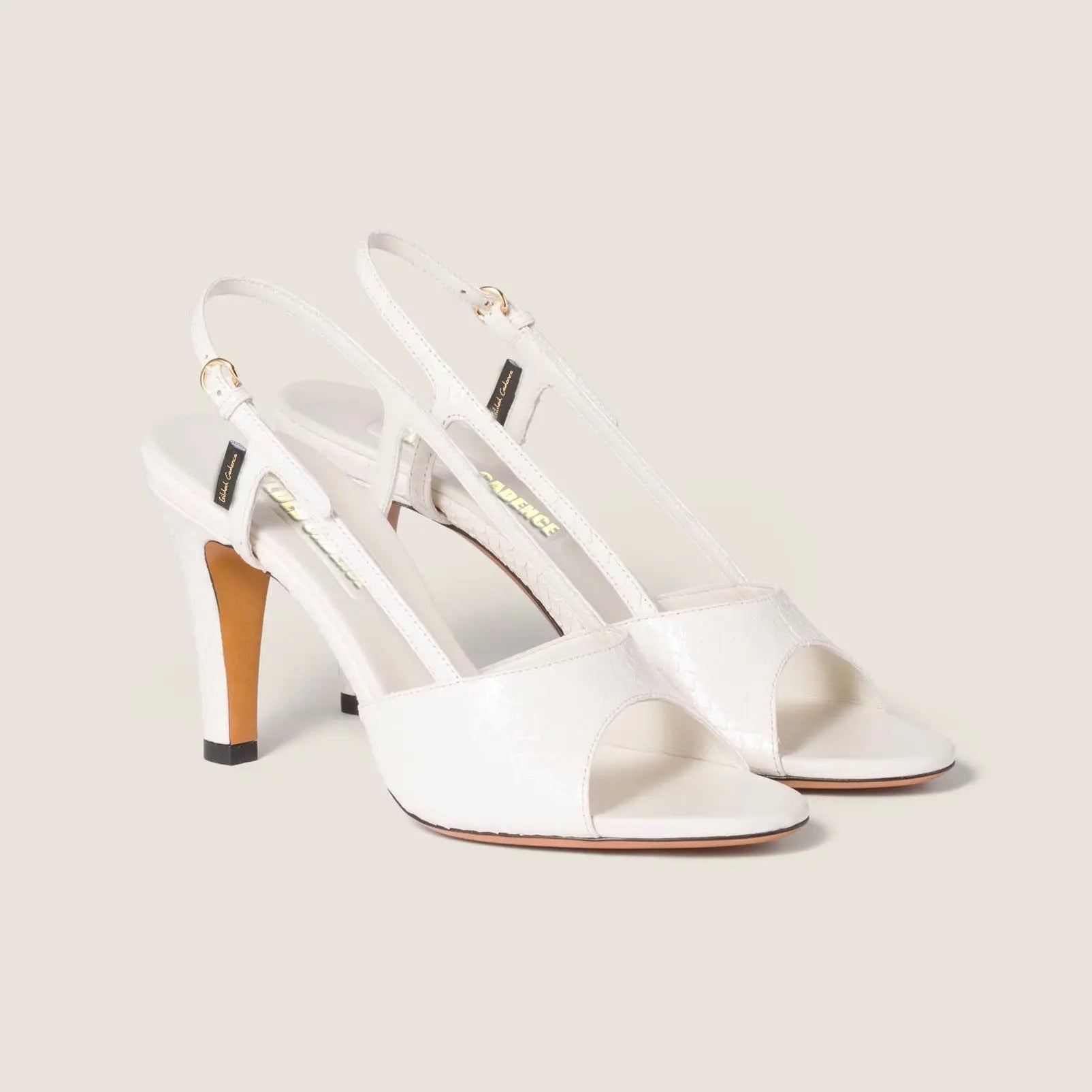 Women's Clear Strap Snakeskin Sandals Gilded Cadence