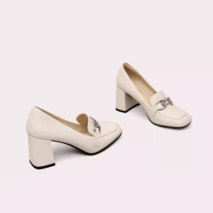 Silver Metallic Double Strap Mary Janes