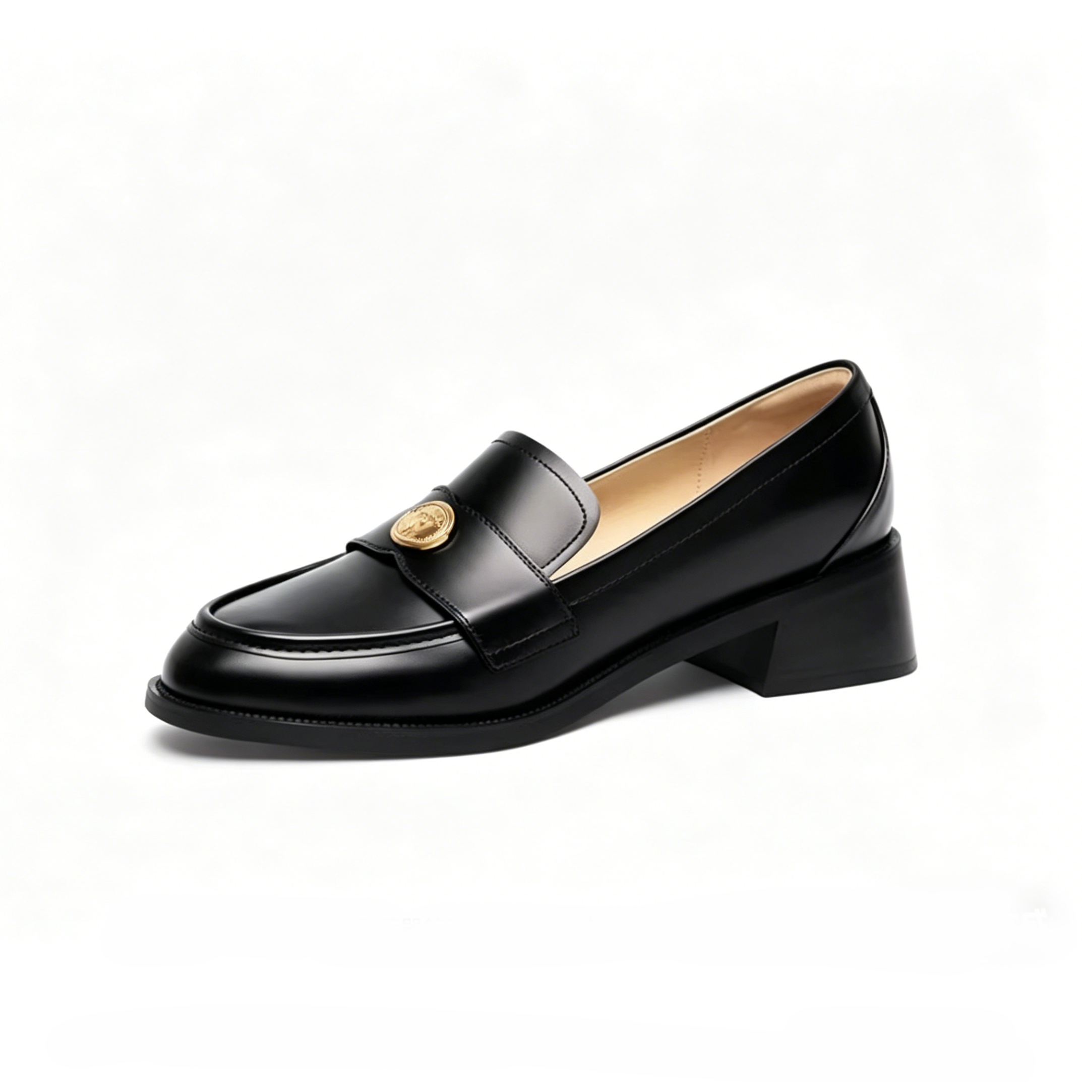 Woven Pointed Toe Bow Block Heel Pumps
