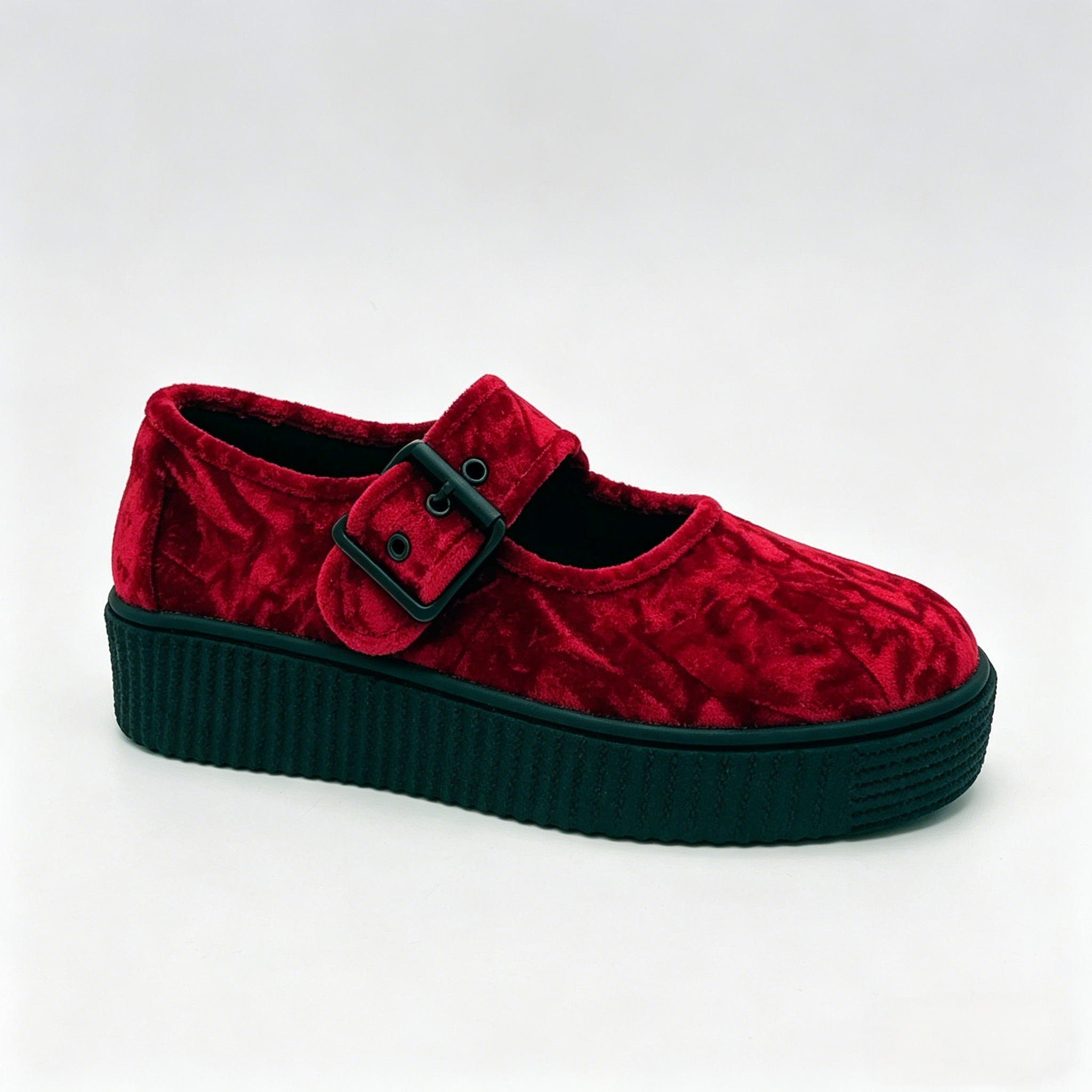 Velvet Crush Maryjane Sneaker - Oxblood