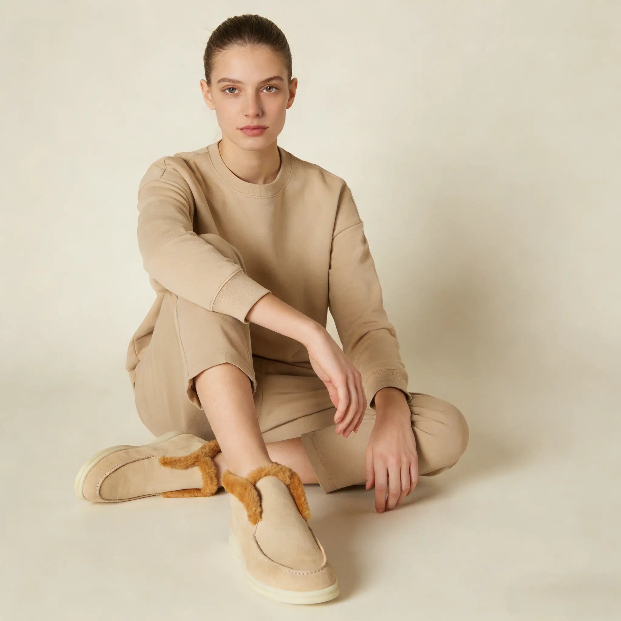 Women's Windy Dunes Suede Open Walk Boots Gilded Cadence