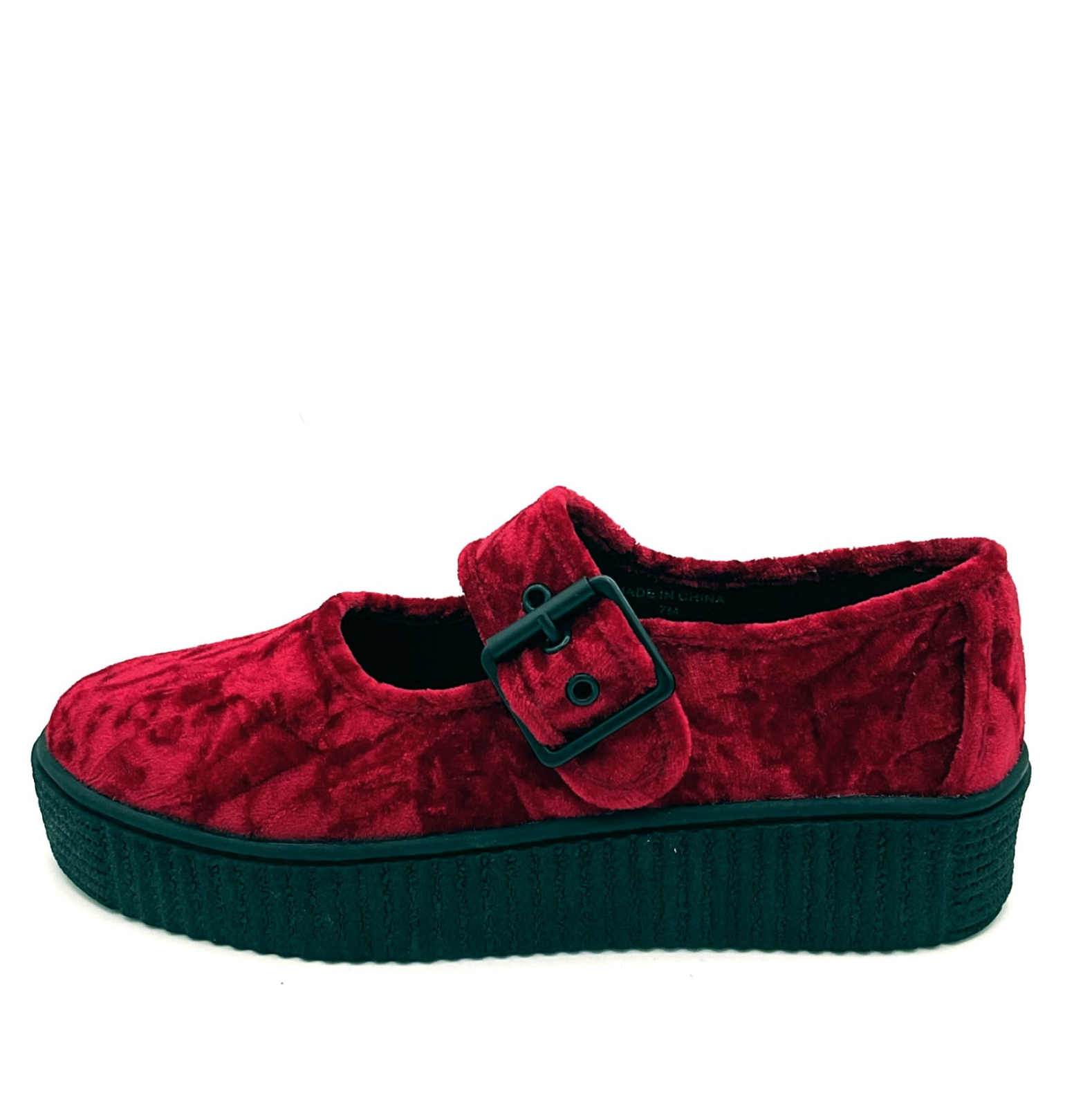 Velvet Crush Maryjane Sneaker - Oxblood