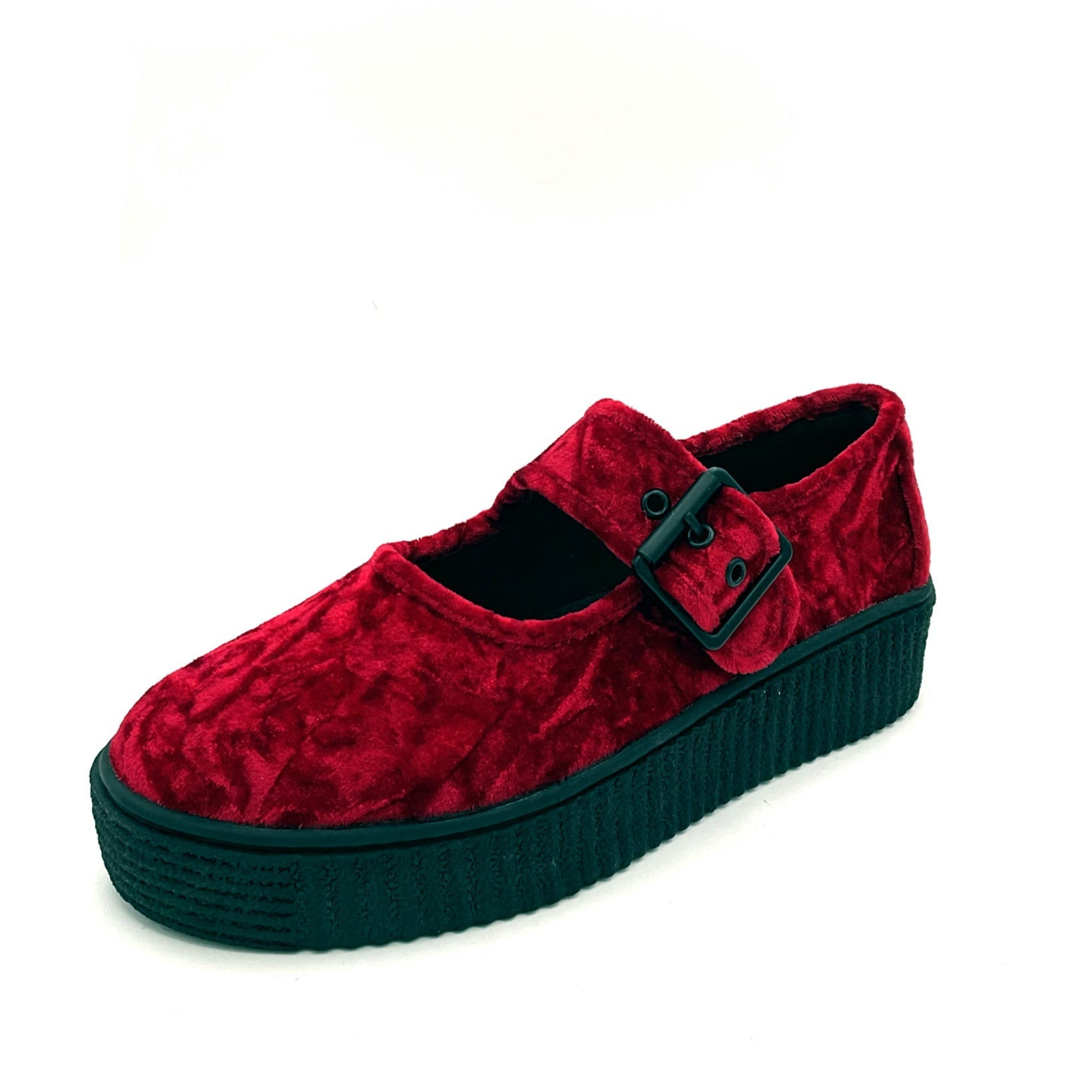 Velvet Crush Maryjane Sneaker - Oxblood