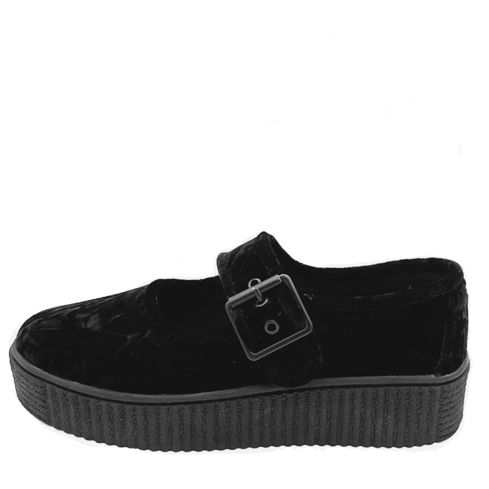 Velvet Crush Maryjane Sneaker - Black
