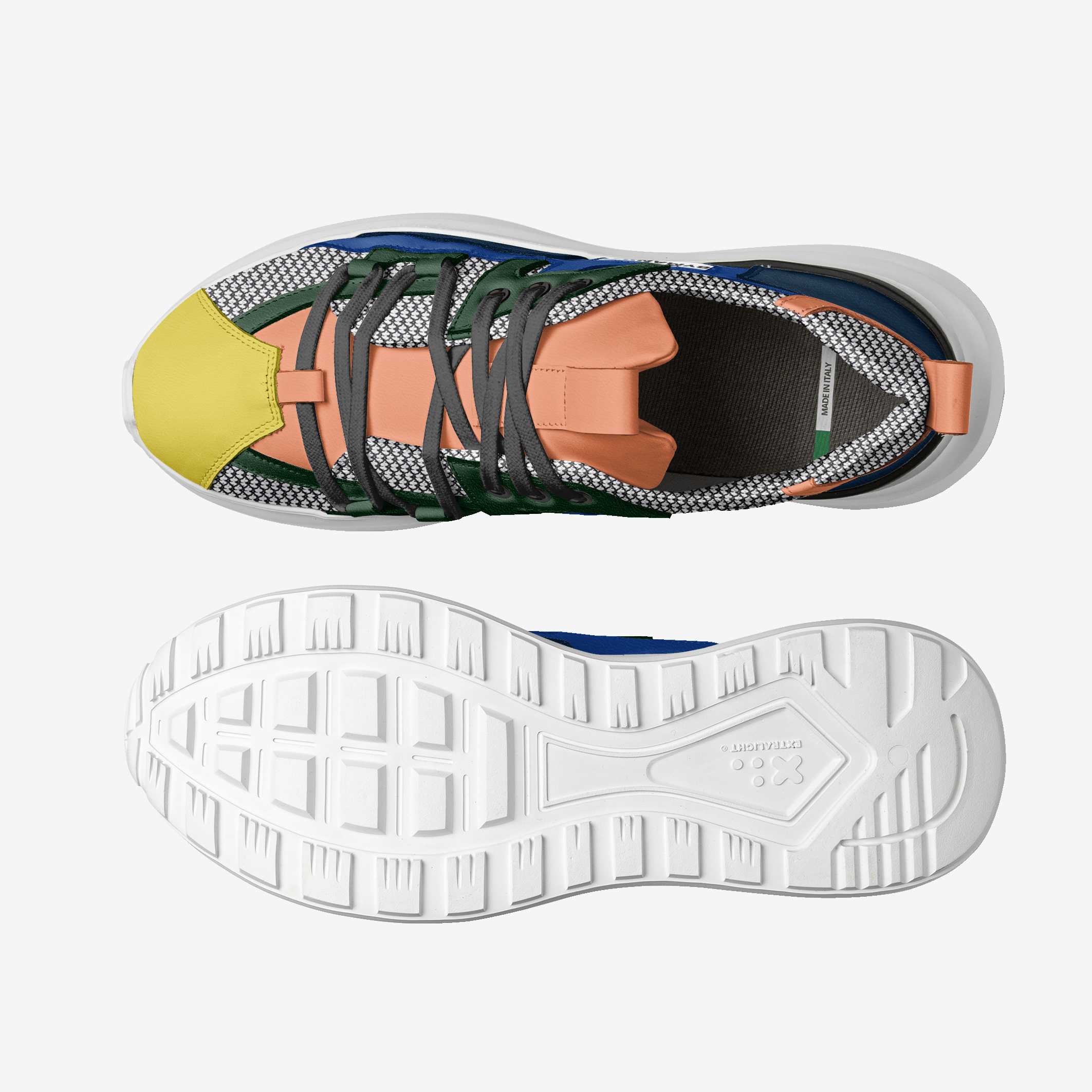 Multi-Color Technical Vegan Luxury Sneakers