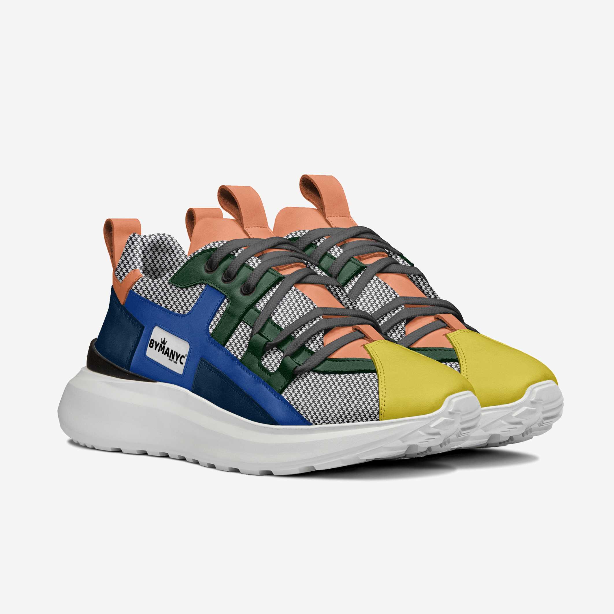 Multi-Color Technical Vegan Luxury Sneakers