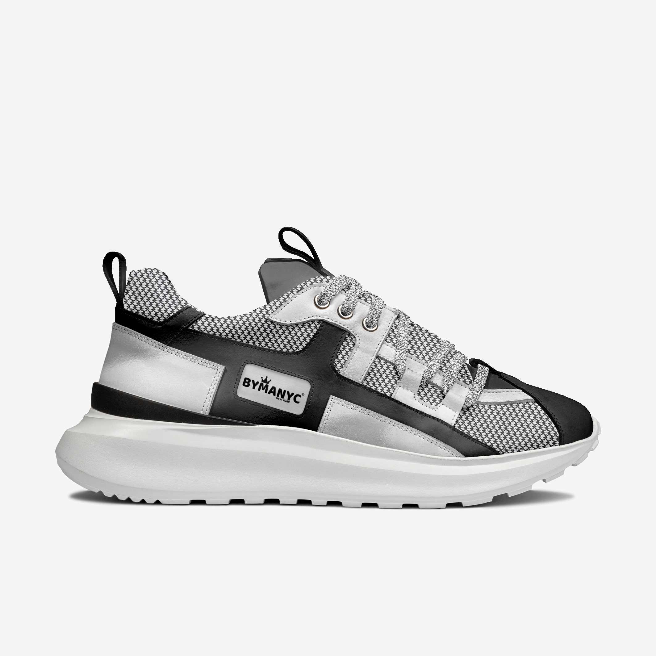 Silver Technical Vegan Luxury Sneakers