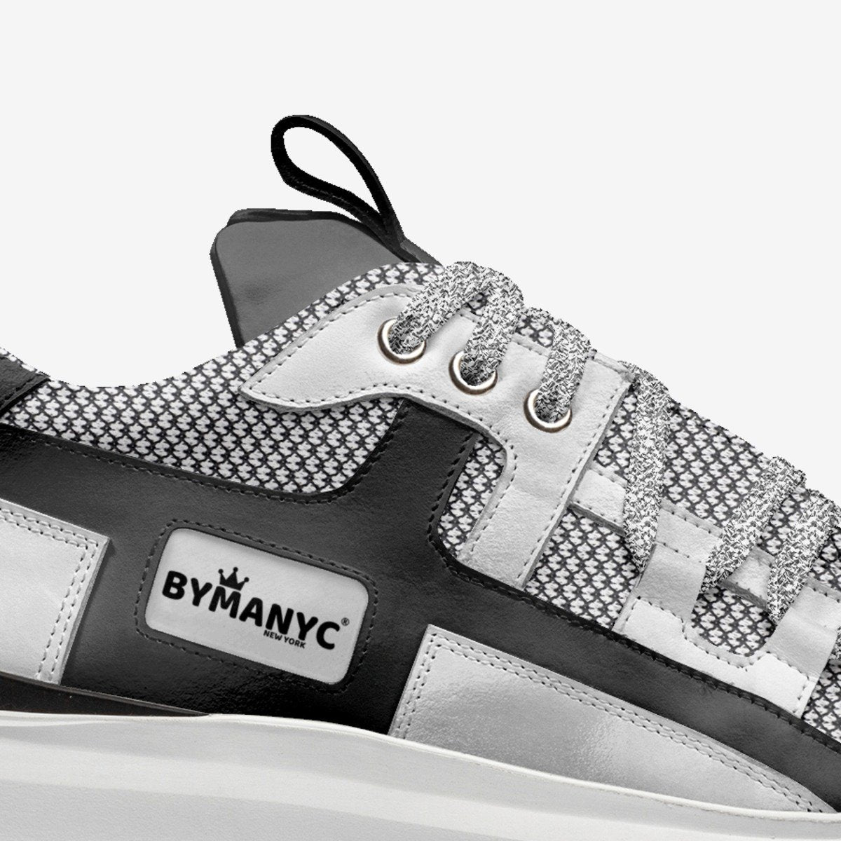 Silver Technical Vegan Luxury Sneakers