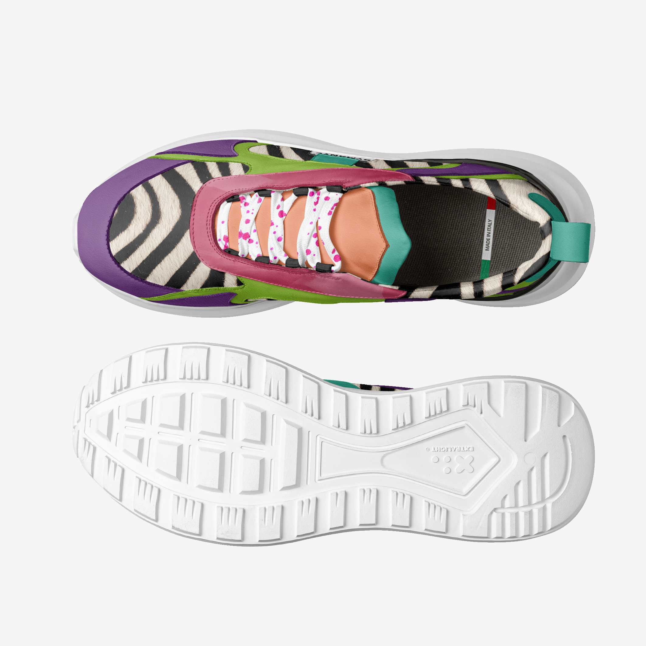 Harlem Multi-Color Zebra Vegan Sneakers
