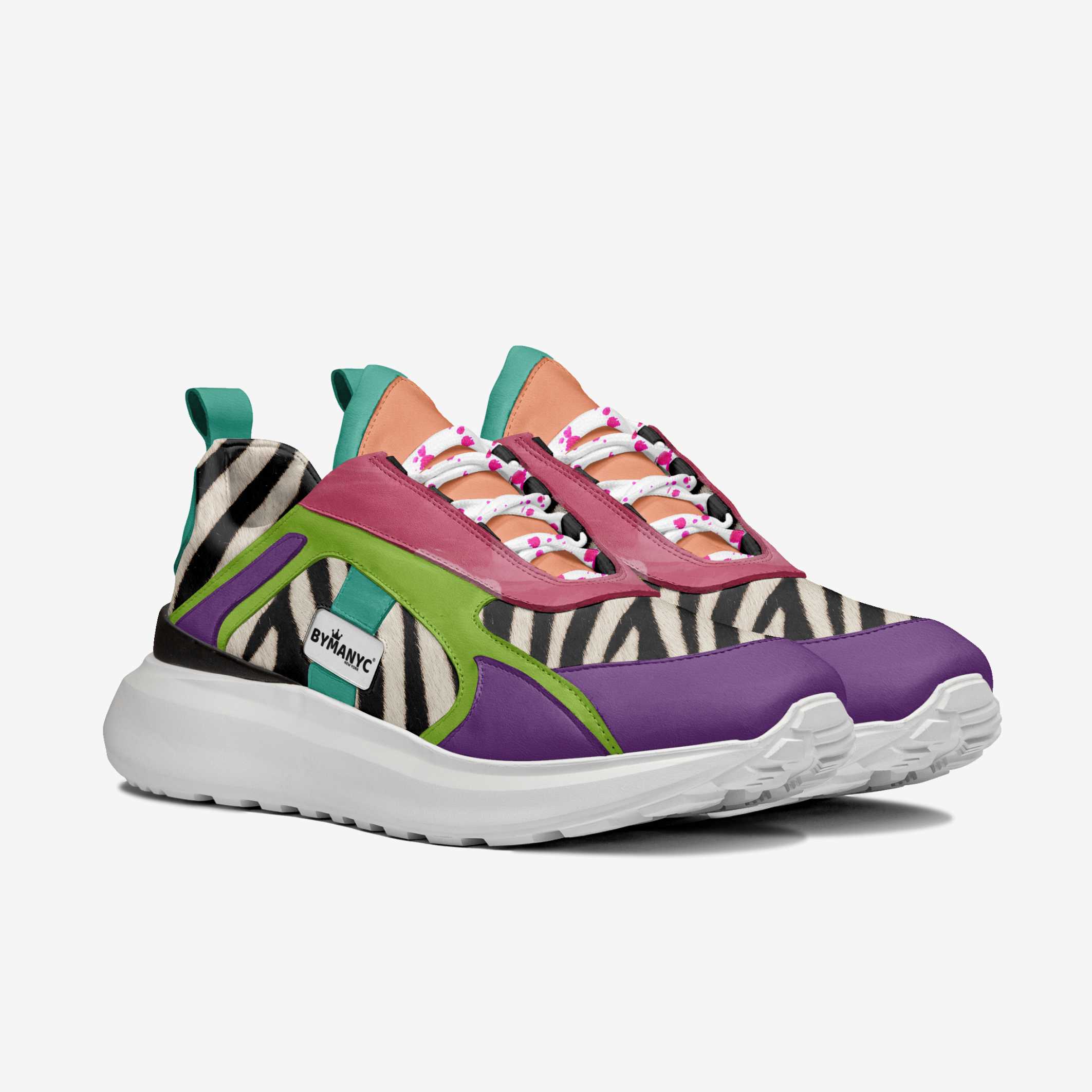 Harlem Multi-Color Zebra Vegan Sneakers