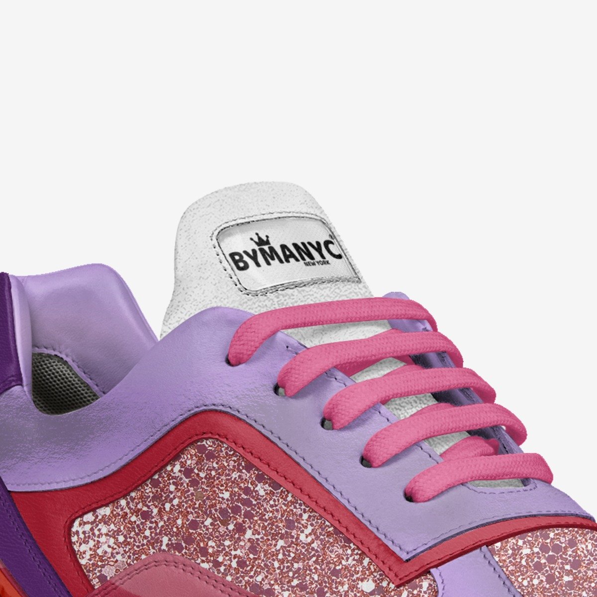 Pink Glitter Vegan Streetwear Sneakers