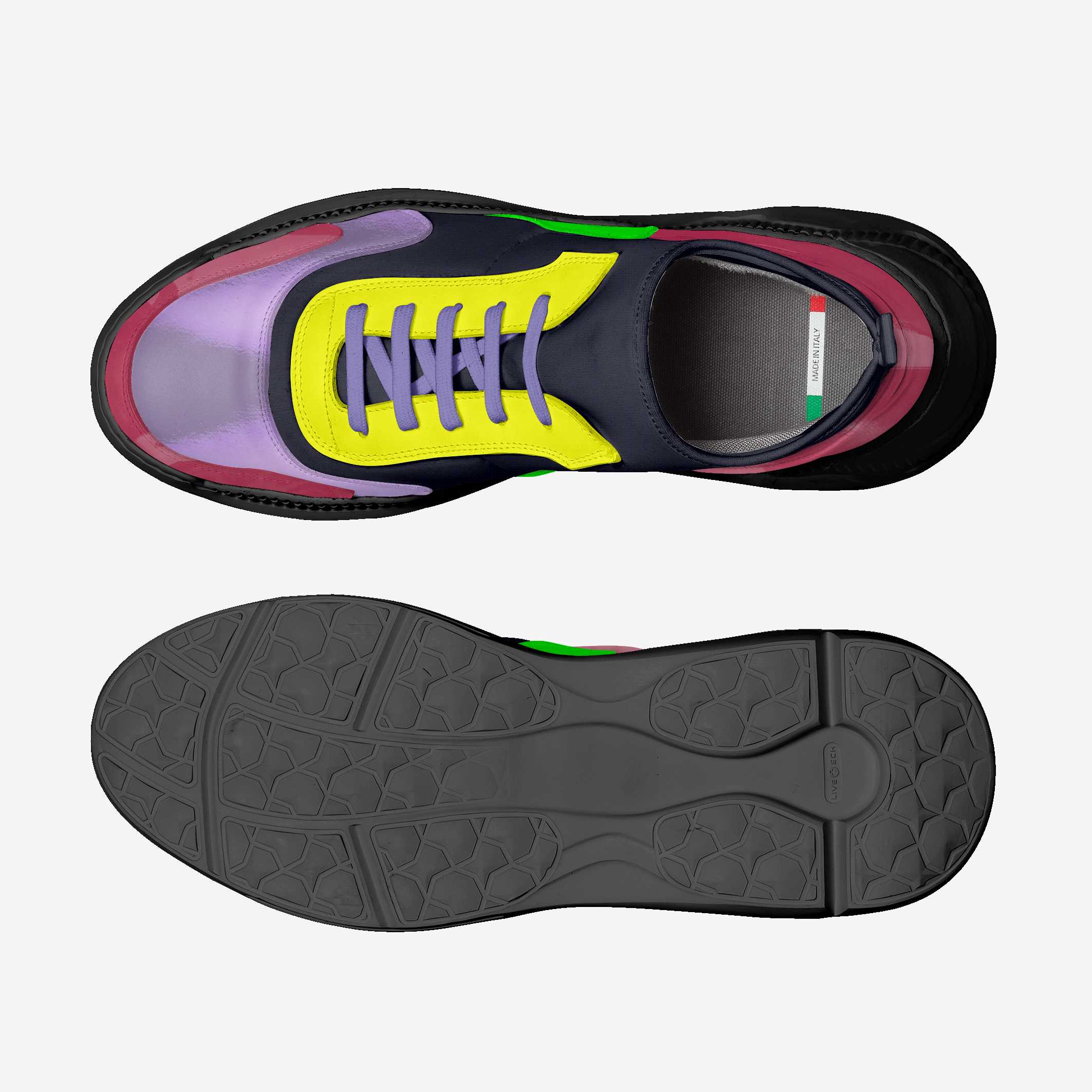Multi-Color Vegan Chunky Sneakers