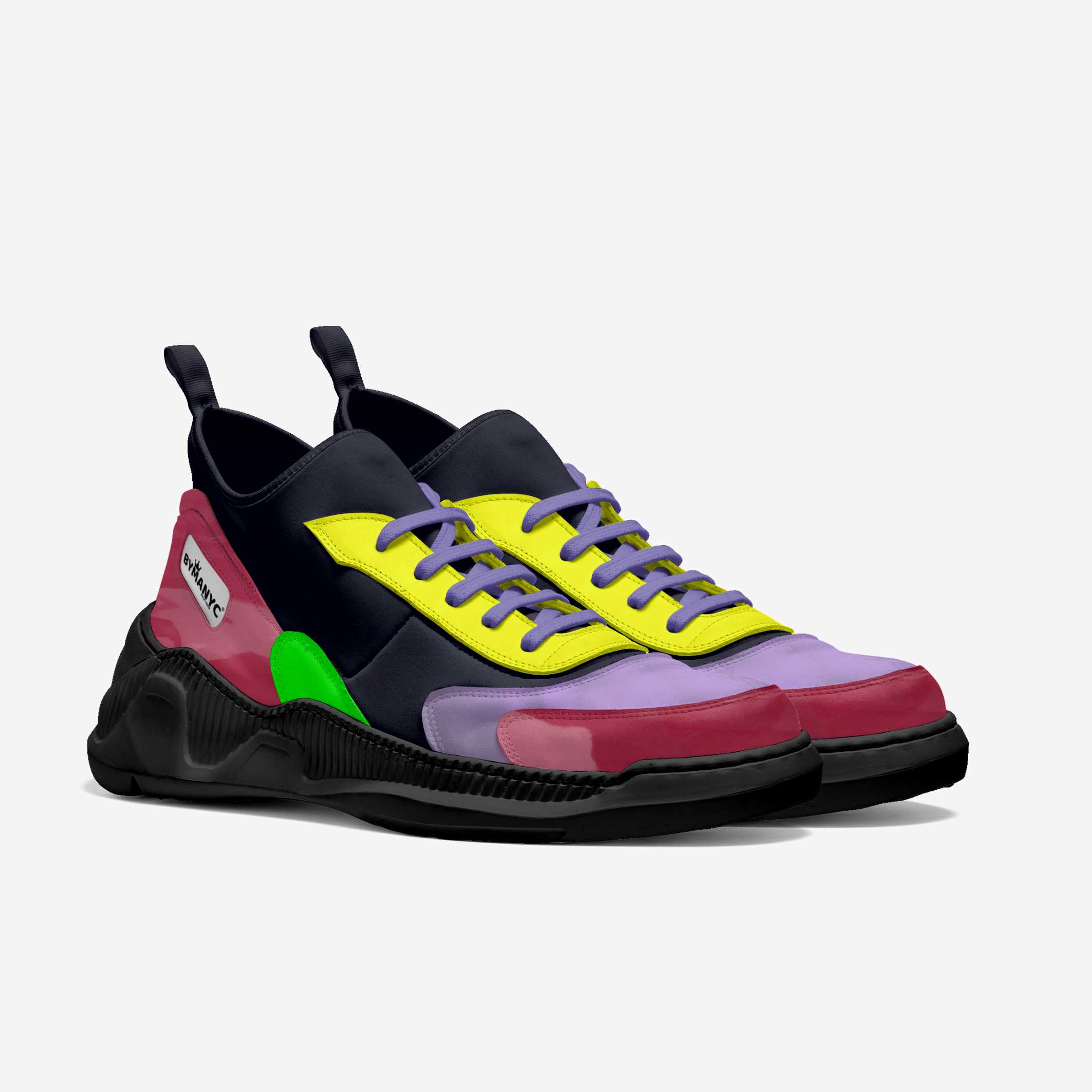 Multi-Color Vegan Chunky Sneakers