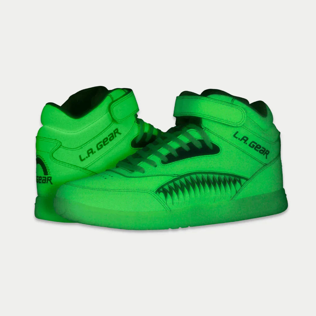 LA Gear Women¡¯s Flame Hightop | Neon Yellow Glow