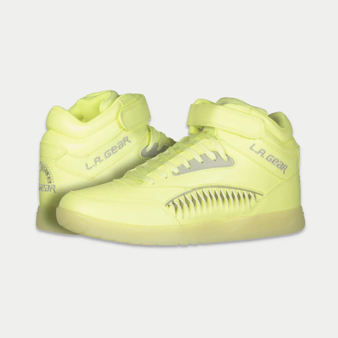 LA Gear Women¡¯s Flame Hightop | Neon Yellow Glow
