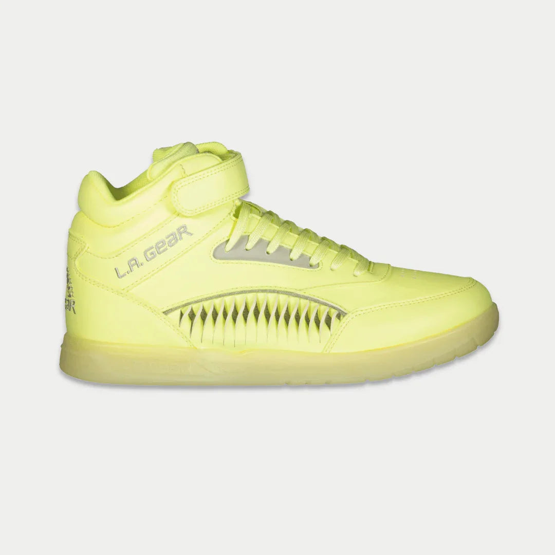 LA Gear Women¡¯s Flame Hightop | Neon Yellow Glow